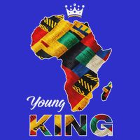 Young African King Map Kente Zip Tote Bag