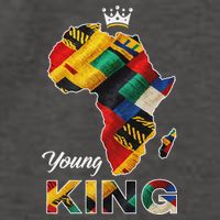 Young African King Map Kente Vector Backpack