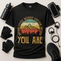 You Are Known Loved Worthy Chosen Enough Christian Cooling Performance Crew T-Shirt