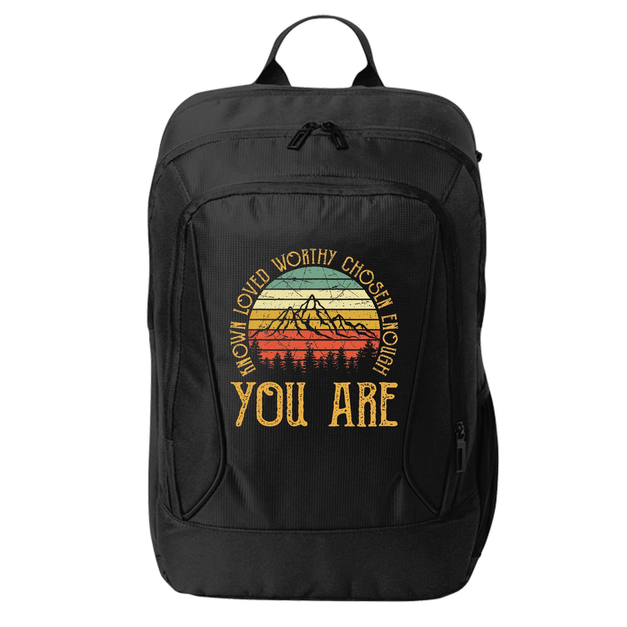 You Are Known Loved Worthy Chosen Enough Christian City Backpack
