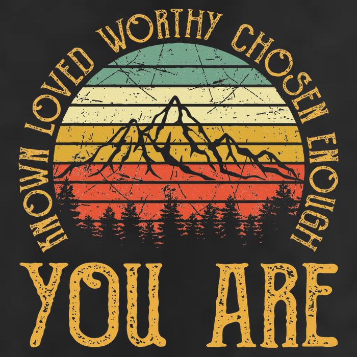 You Are Known Loved Worthy Chosen Enough Christian Adult Drive Performance Visor