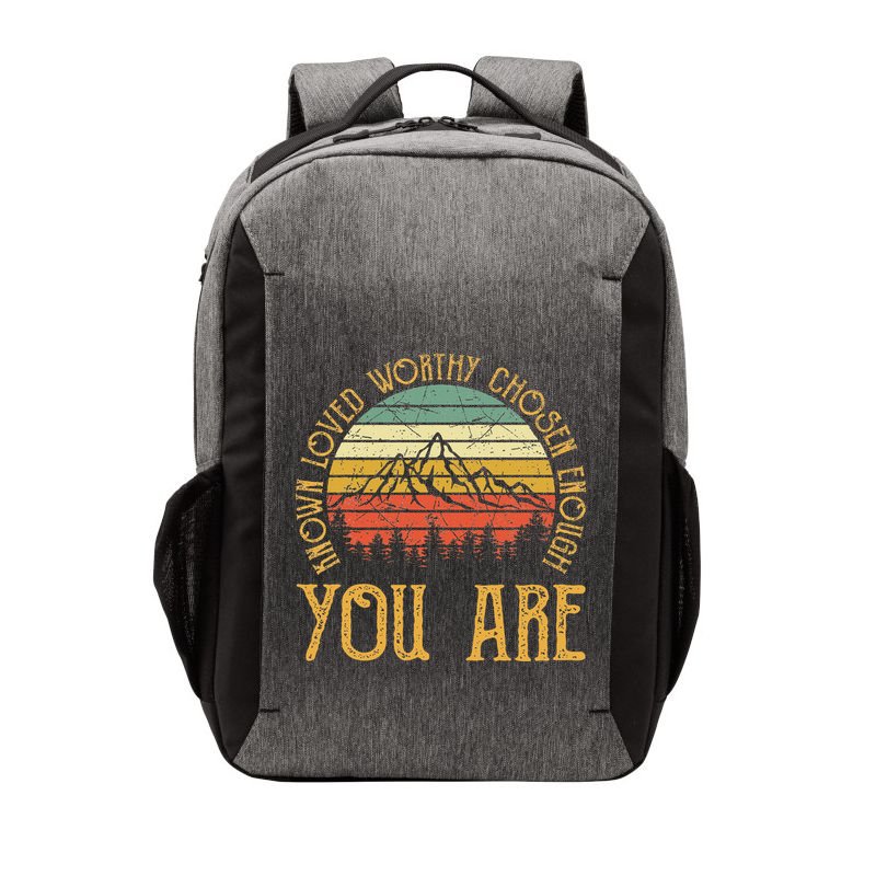 You Are Known Loved Worthy Chosen Enough Christian Vector Backpack