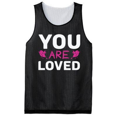 You Are Loved Mesh Reversible Basketball Jersey Tank