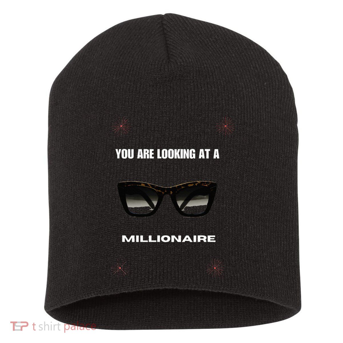 You Are Looking At A Millionaire Short Acrylic Beanie
