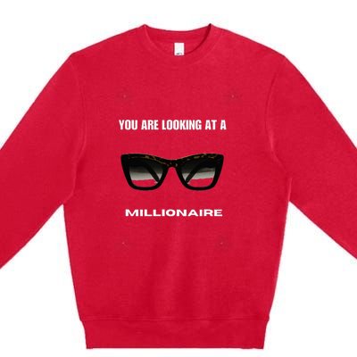 You Are Looking At A Millionaire Premium Crewneck Sweatshirt