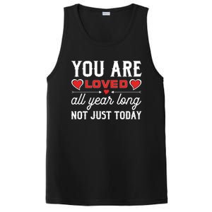 You Are Loved Valentines Day Dating Happy In Love Present Meaningful Gift PosiCharge Competitor Tank