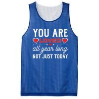 You Are Loved Valentines Day Dating Happy In Love Present Meaningful Gift Mesh Reversible Basketball Jersey Tank