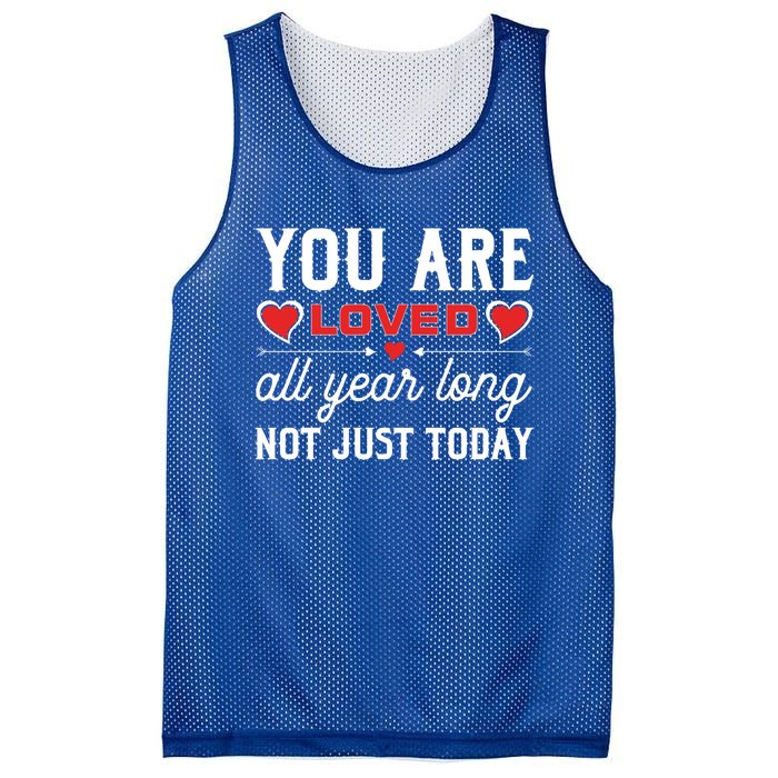 You Are Loved Valentines Day Dating Happy In Love Present Meaningful Gift Mesh Reversible Basketball Jersey Tank