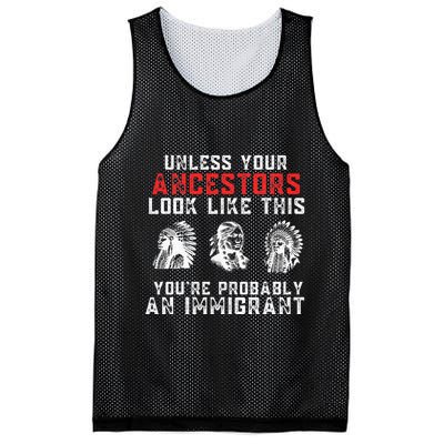Your Ancestors Look Like This YouRe Probably An Immigrant Mesh Reversible Basketball Jersey Tank