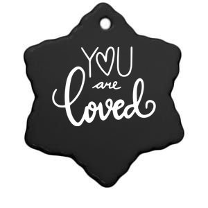 You Are Loved Cute Gift Ceramic Star Ornament