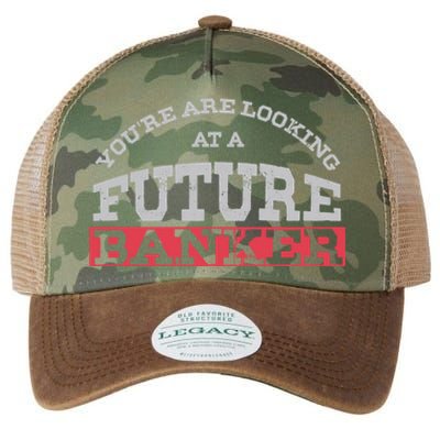 You Are Looking At A Future Banker Cute Gift Banking Idea Great Gift Legacy Tie Dye Trucker Hat