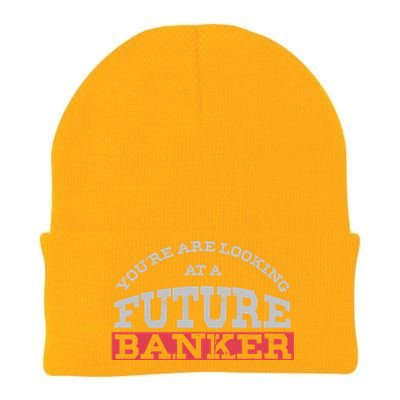 You Are Looking At A Future Banker Cute Gift Banking Idea Great Gift Knit Cap Winter Beanie