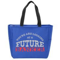 You Are Looking At A Future Banker Cute Gift Banking Idea Great Gift Zip Tote Bag