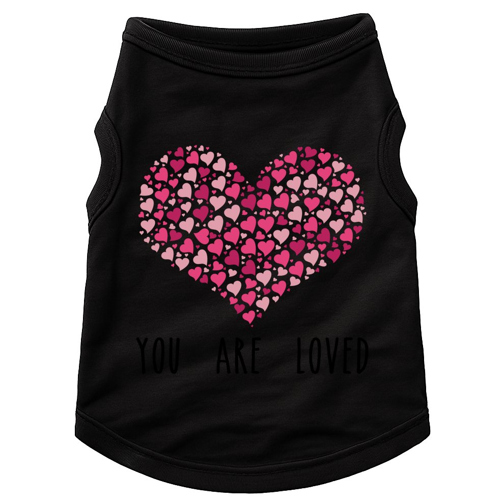 You Are Loved Heart Gift Doggie Tank