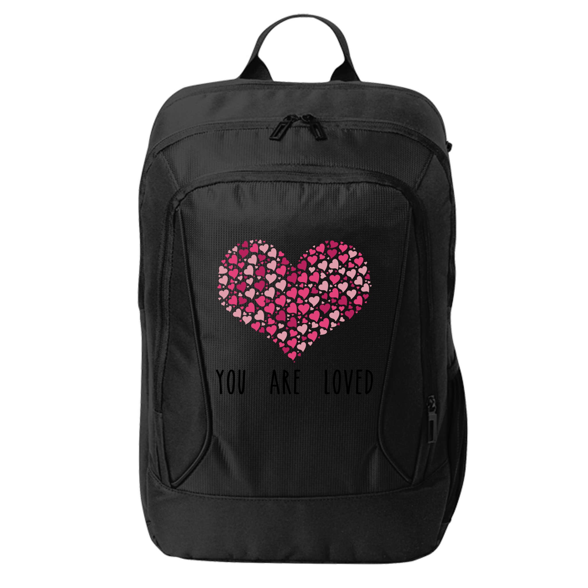 You Are Loved Heart Gift City Backpack