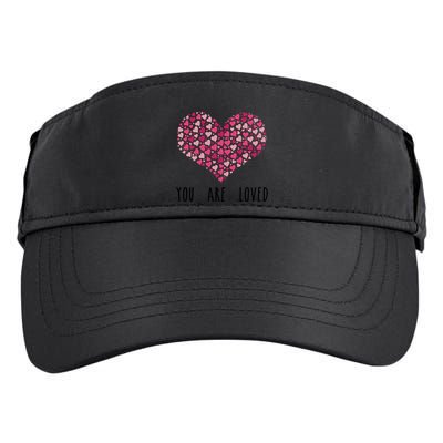You Are Loved Heart Gift Adult Drive Performance Visor