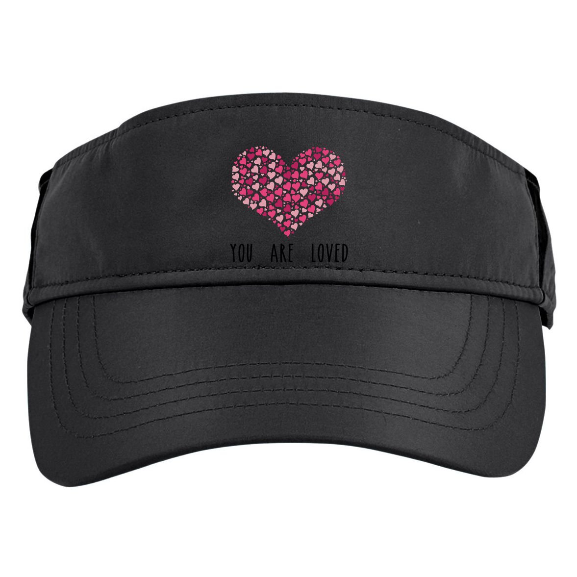 You Are Loved Heart Gift Adult Drive Performance Visor
