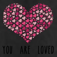 You Are Loved Heart Gift Adult Drive Performance Visor