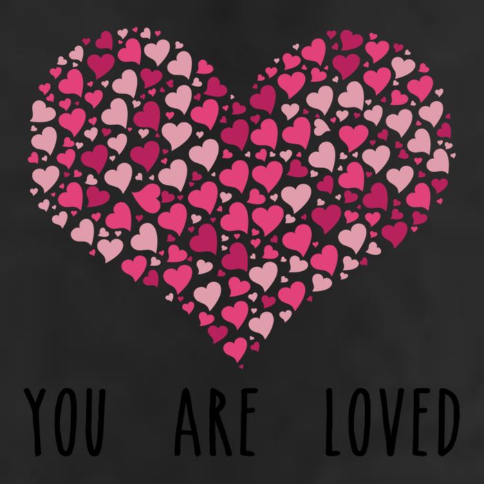 You Are Loved Heart Gift Adult Drive Performance Visor