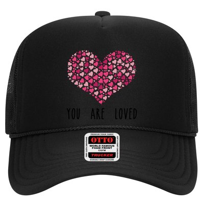 You Are Loved Heart Gift Trucker Hat