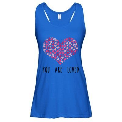 You Are Loved Heart Gift Ladies Essential Flowy Tank