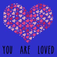 You Are Loved Heart Gift Baby Bodysuit