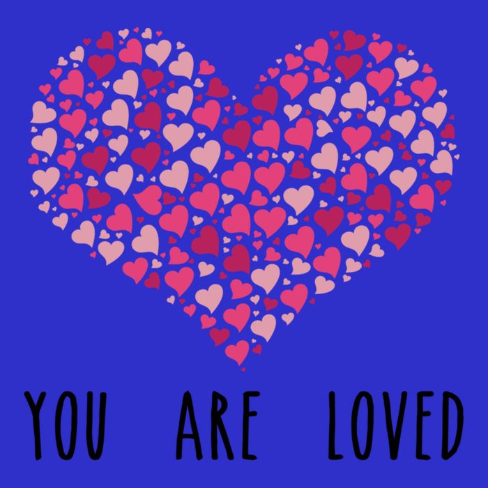 You Are Loved Heart Gift Baby Bodysuit