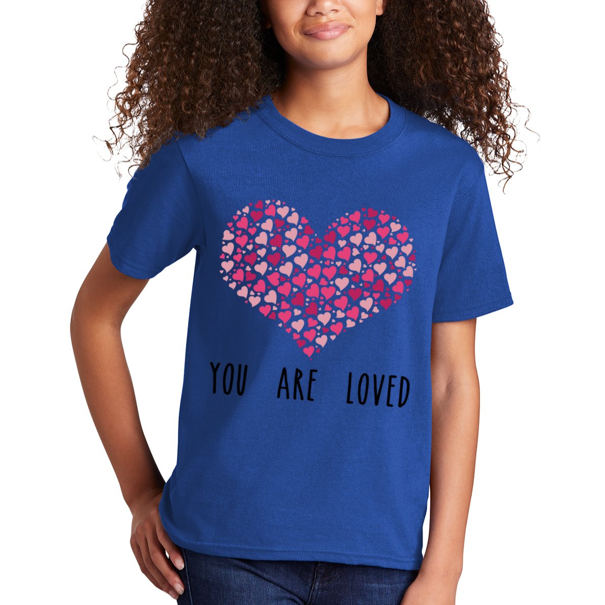 You Are Loved Heart Gift Kids T-Shirt