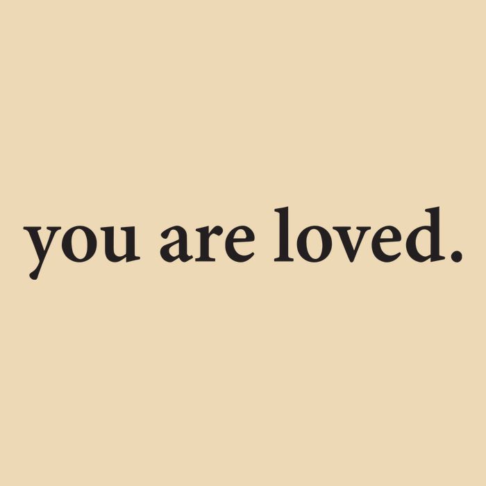 You Are Loved Dear Person Behind Me Drawstring Bag