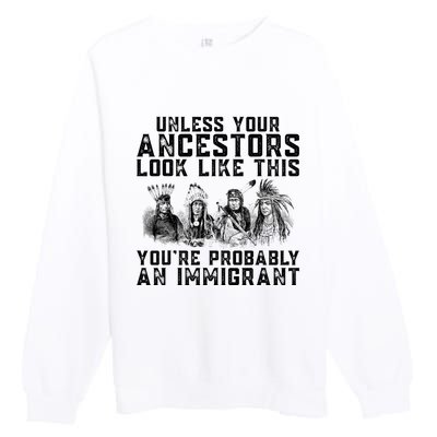 Your Ancestors Look Like This YouRe Probably An Immigrant Premium Crewneck Sweatshirt