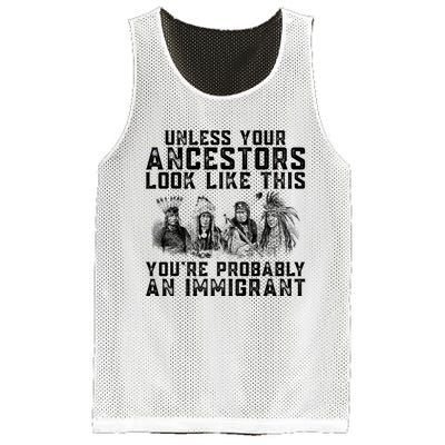 Your Ancestors Look Like This YouRe Probably An Immigrant Mesh Reversible Basketball Jersey Tank