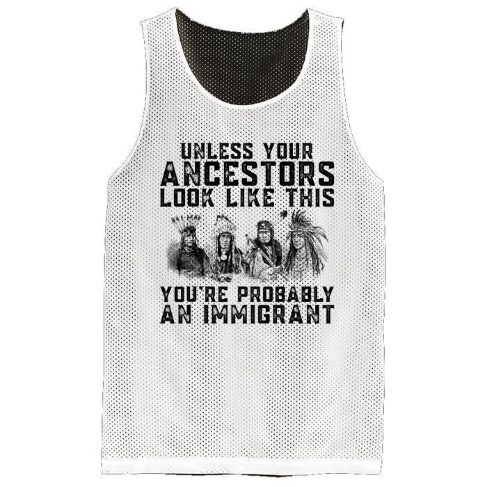 Your Ancestors Look Like This YouRe Probably An Immigrant Mesh Reversible Basketball Jersey Tank