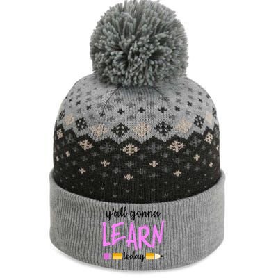 Y'all Gonna Learn Today The Baniff Cuffed Pom Beanie