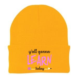 Y'all Gonna Learn Today Knit Cap Winter Beanie