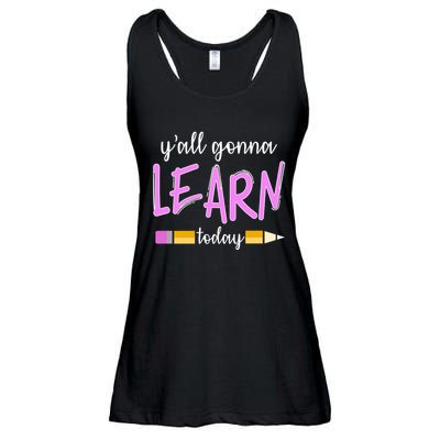 Y'all Gonna Learn Today Ladies Essential Flowy Tank