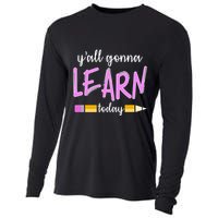 Y'all Gonna Learn Today Cooling Performance Long Sleeve Crew