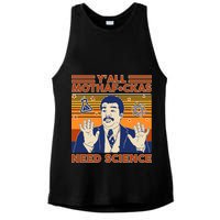 Y'all MothaF*ckas Need Science Funny Ladies PosiCharge Tri-Blend Wicking Tank