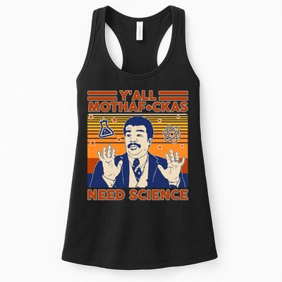 Y'all MothaF*ckas Need Science Funny Womens Tank Top