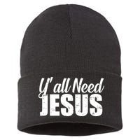 Yall Need Jesus Sustainable Knit Beanie