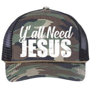 Yall Need Jesus Retro Rope Trucker Hat Cap