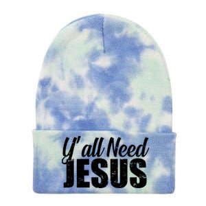 Yall Need Jesus Tie Dye 12in Knit Beanie