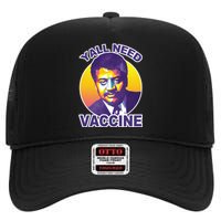 Yall Need Vaccine Degrasse High Crown Mesh Back Trucker Hat