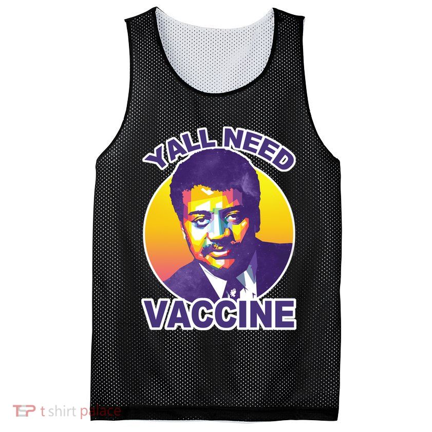 Yall Need Vaccine Degrasse Mesh Reversible Basketball Jersey Tank