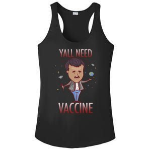 Yall Need Vaccine Space Ladies PosiCharge Competitor Racerback Tank