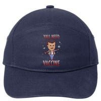 Yall Need Vaccine Space 7-Panel Snapback Hat