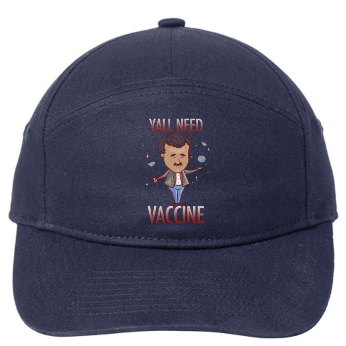 Yall Need Vaccine Space 7-Panel Snapback Hat
