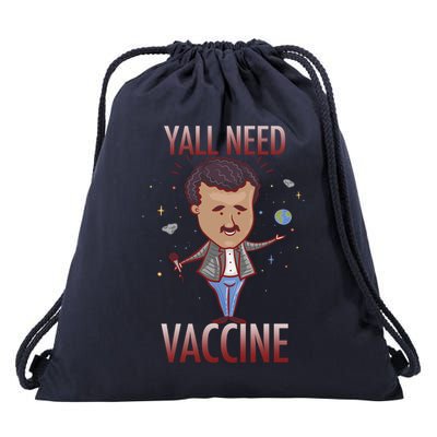 Yall Need Vaccine Space Drawstring Bag