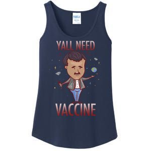 Yall Need Vaccine Space Ladies Essential Tank