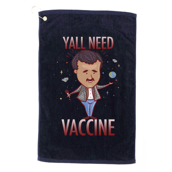 Yall Need Vaccine Space Golf Towel
