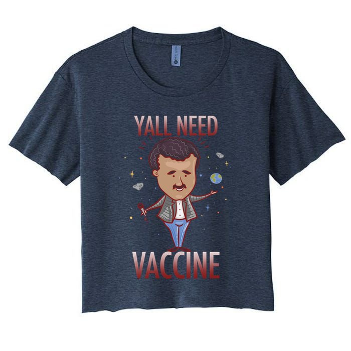 Yall Need Vaccine Space Crop Top